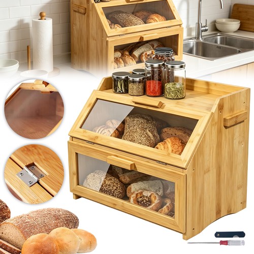 Brotkasten aus bambus mit - aus,