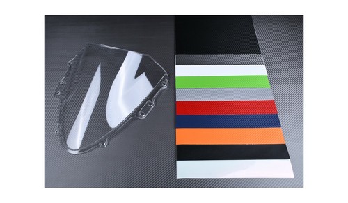 Klar windschild carbon - +, weiss