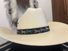 Hutband "Wild Horses" handgewoben aus Indianerperlen Western Reiten Neu
