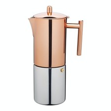 La Cafetiere Espressokocher Edelstahl/Kupfer 10 Tassen