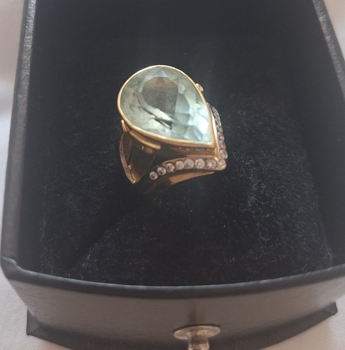 Ring 585 gold - mit, großem