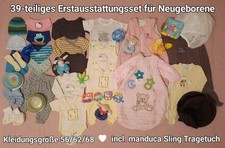 Erstausstattung Paket ? Größe 56/62/68 ? für Mädchen + manduca Sling Tragetuch