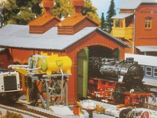 Faller Pola 310600 H0 Lokschuppen aus Ziegelstein mit Kesselhaus Bausatz NEU  15
