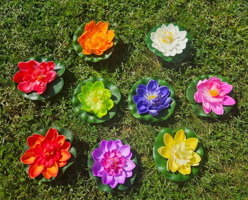 5er pack künstliche seerose - künstliche,