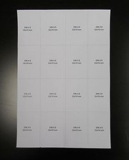 Bögen 50x DINA8 Etikett 800x Etiketten Einleger Preisschilder perforiert Scanner