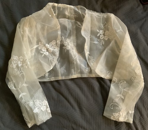 Brautkleid jacke ivory für - brautkleid,