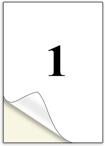 Aufkleber weiß 50 blatt - aufkleber,,