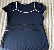 Kleid-Damen-kurz-maritim-Blau-