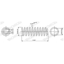 Monroe Fahrwerksfeder hinten