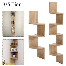 3-5 Ebenen Eckregal Holz