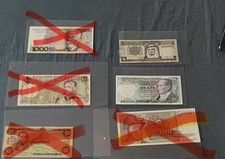 Banknoten aus aller Welt / 10 verschiedene Banknoten / sehr Schön Bis bankfrisc