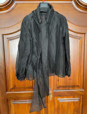 Seidenbluse hallhuber schwarz - seidenbluse,