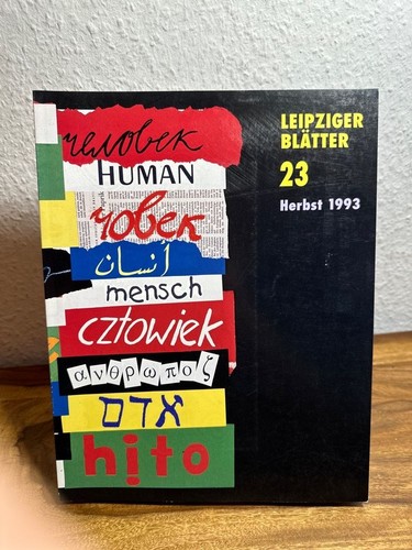 Leipziger blätter heft - heft, 23