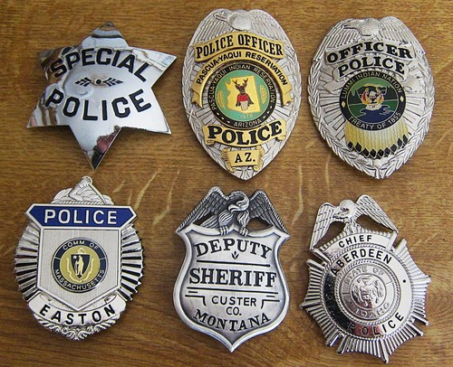 Obsolete police badges - obsolete,