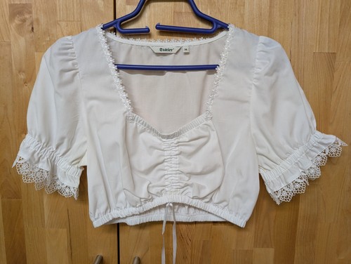 Dirndlbluse weiß 36 - weiß,,