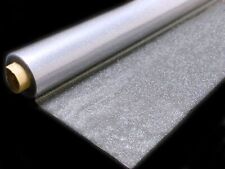 PVC Klarsichtfolie Glitter silber/bunt Weihnachten Länge & Breite wählbar Xmas