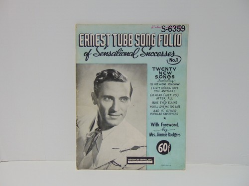 Ernest tubb song folio - ernest,