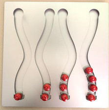 Nespresso Kapselhalter Wand der ersten Generation 40 x 40 cm Aluminium gebr.