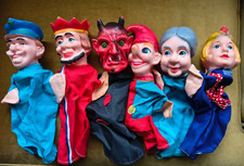 6 Kasperletheater Handpuppen