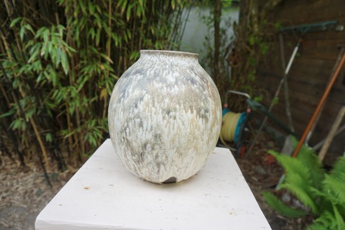 Vase ruscha beige - beige, schwarz