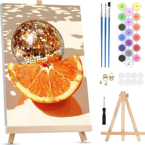 Disco ball paint - paint, numbers