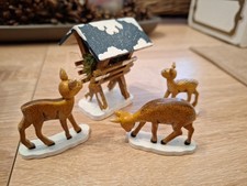 Hubrig Volkskunst Futterkrippe 3 Rehe
