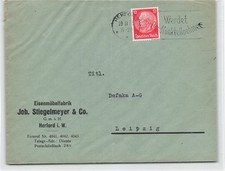 110137)  DR Blg mit Perfin /