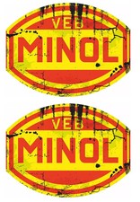 2x Minol sticker GDR cult