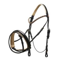 Horsecode Trense Diamond Deluxe Kaltblut warmblut XL  Lack Kroko weiß unterlegt 