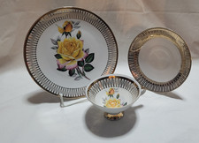 Prunk Porzellan, Sammelgedeck, 3er Set, verschiedene Hersteller und Dekore