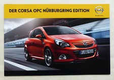 Opel Corsa OPC Nürburgring Edition MJ 2012 - Hochglanz Prospekt Brochure 08.2011