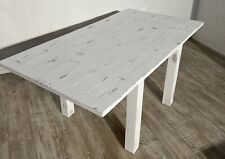 Küchentisch Weiß Shabby Chic Massivholz Landhaus ausziehbar