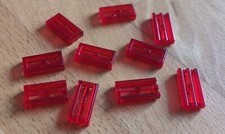 10 transparent rote Lego