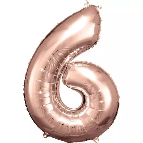 Balon foliowy cyfra różowe - foliowy,