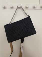 Michael Kors Damen Umhängetasche Gürtel Grau Neu mit Etikett MK Logo