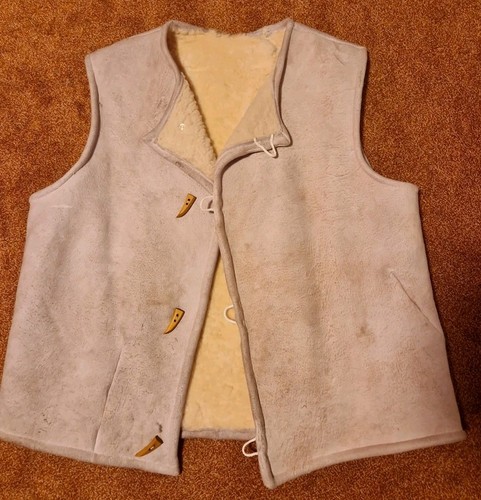 Vintage lammfell weste herren - vintage,