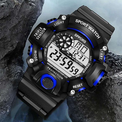 Men waterproof digital sports - waterproof,
