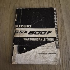 Werkstatthandbuch / Wartungsanleitung Suzuki GSX 600 F Sporttourer Stand 01/1992