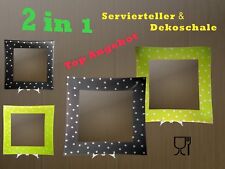 Servierteller Glas eckig