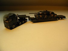 Siku 1872 MAN SLT mit Tieflader und Leopard Panzer 1/87