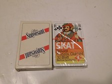 Skatspiel mit Werbung " Peter