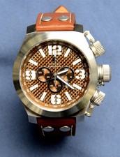 Carucci Herrenarmbanduhr Automatik CA2172 braun Lederarmband neu Top Zustand 