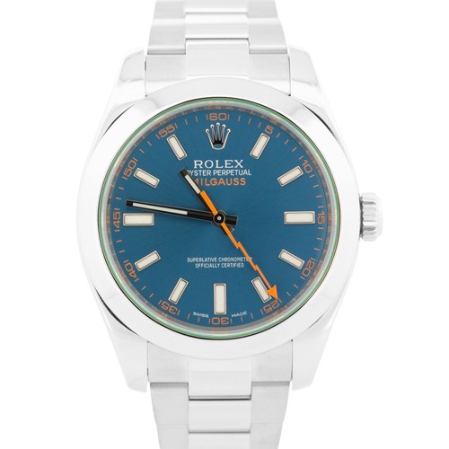 Rolex milgauss blue green - rolex,
