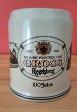 0,5 L Steinkrug Bierkrug Bier Brauerei Gross Riegelsberg Jubiläum 100 Jahre 1982