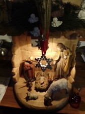 Handgeschnitzte Krippe Figuren