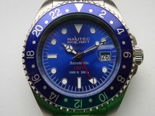 HAU NAUTEC NO LIMIT GMT 1000/300m, 44mm, Stahl, AUTOMATIK, gebraucht, Läuft gut,