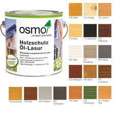 Osmo Holzschutz Öl-Lasur 2.5 ltr verschiedene Farbtöne