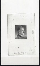 Generalgouvernement, Nr. 101 P, Probedruck, Einzelabzug in Blockform