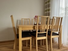 Ikea Esstisch  Bjursta plus 6 Stühle Börje (gut erhalten)