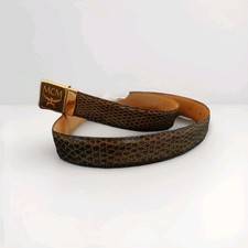 Gürtel v.MCM Monogramm Logo Damengürtel  Schlangenleder ca.1 M lang